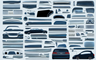 Various car interior parts