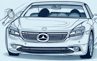 A car undergoing professional detailing