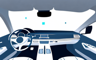 The interior of a car