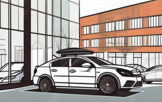 A professional car window tinting process in the cityscape of augsburg