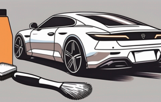 A car with visible scratches on its paintwork