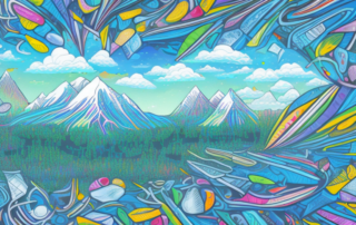 A variety of colorful and uniquely designed stickers adhered to a car windshield