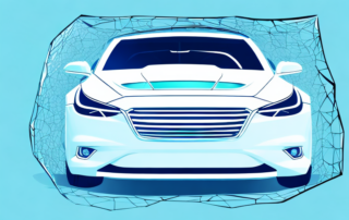 A stylish car covered with a transparent protective film