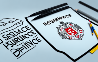 An insurance policy with a highlighted section