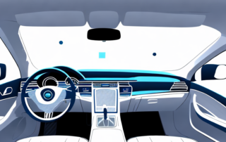 The interior of a car