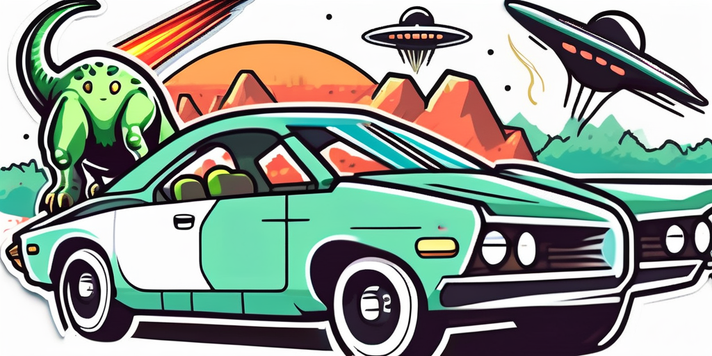 A variety of fun and creative car stickers