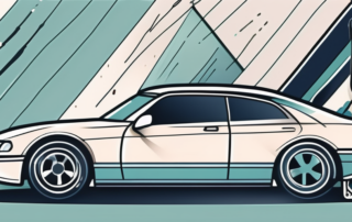 A car with visible scratches on its paintwork