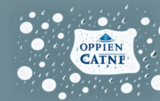 An open car door with rain droplets on the seat and floor