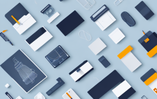 Various objects such as a car