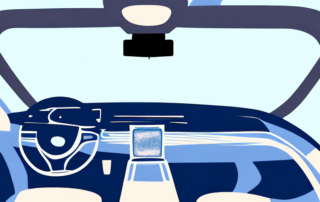 A car dashboard with visible scratches and a bottle of scratch removal product next to it