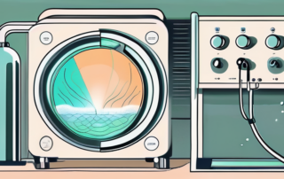 An ozone therapy machine with a surrounding aura of freshness and health