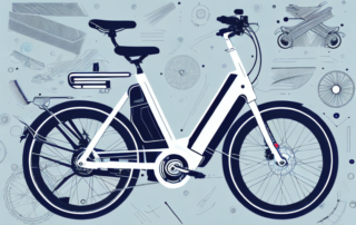 An e-bike with various sections marked for foliation