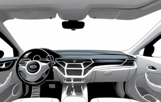 A car interior showcasing various decorative elements such as hanging ornaments