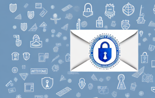 A secure digital envelope symbolizing password protection