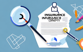 Several insurance policy documents under a magnifying glass