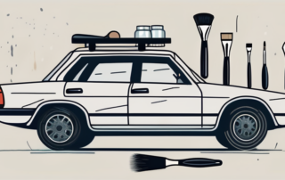 A car with visible small scratches on its paintwork