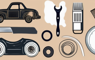 A car's fender with visible rust spots