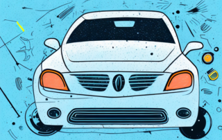 A car with noticeable plastic scratches on its surface