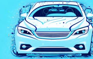 A new car with a shiny