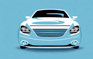 A car with a glossy foil finish