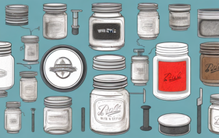 Various jars being sealed with different materials like wax