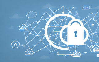 A cloud with a lock symbol