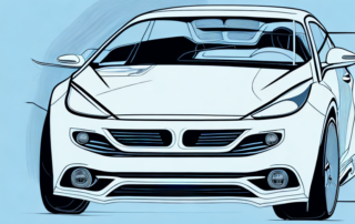 A sleek car design in progress