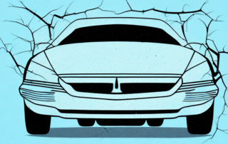 A car with visible scratches on its side