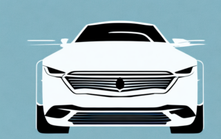 A sleek car with a blank