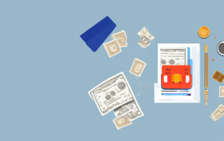 A broken vase with a price tag