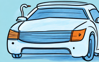 A car in the process of being painted