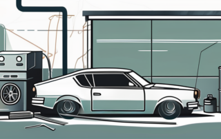 A car with visible protective measures against rust