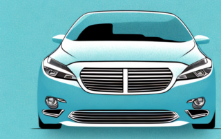 A car with half of it showing a before foliation look and the other half showing the after foliation look