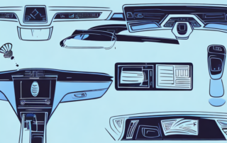 A selection of cockpit sprays placed on a car dashboard