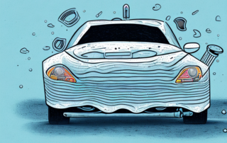 A car parked in a dry and covered area