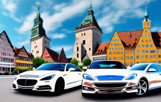 A few different types of cars