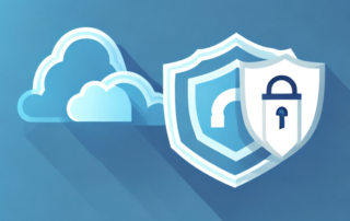 A cloud surrounded by a shield