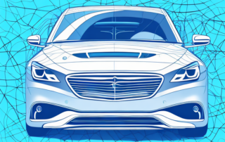 A sleek car being wrapped in a glossy