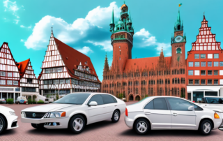 Various cars with different types of car wraps