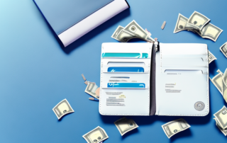 A wallet with money partially sticking out