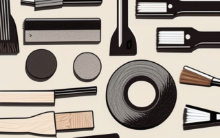 Various tools used for scratch repair