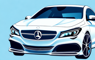 A sleek car with a glossy cla wrapping