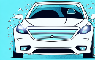 A car under a protective shield