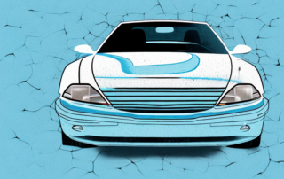 A car with visible scratches on its surface