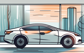A car with tinted windows