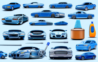 Several different types of cars with shiny exteriors