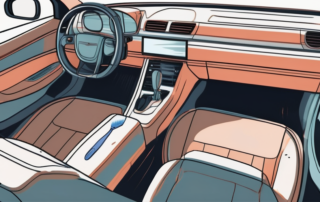 A car interior being thoroughly cleaned