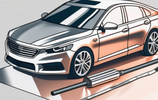 A car being wrapped in a shiny