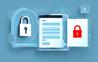 A padlock over a digital document to symbolize encryption and secure information keeping