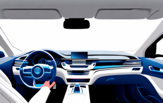 Several different types of car interior cleaning products